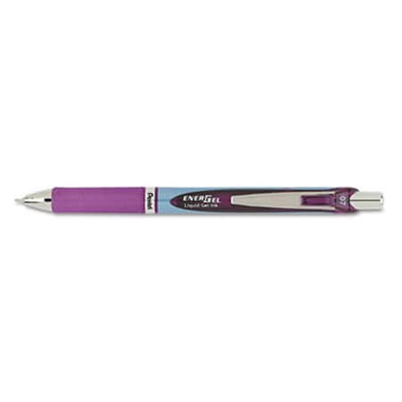 Pentel Pentel BLN77-V EnerGel RTX Roller Ball Retractable Gel Pen  Needle  Violet  Medium BLN77-V